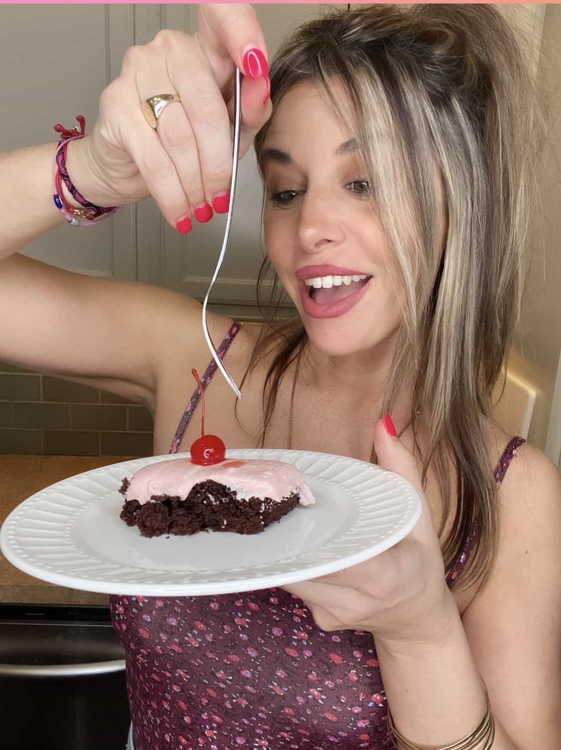 cherry chocolate love cake 