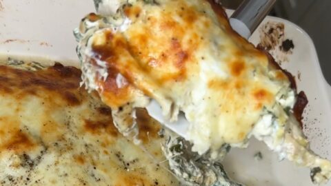 easy spinach artichoke chicken bake