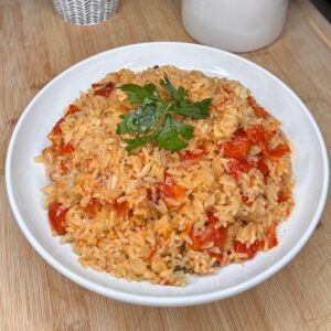 oven baked roasted tomato rice