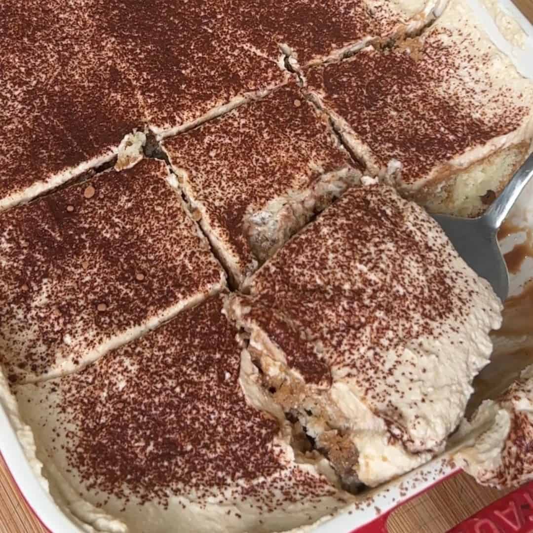BEST Tiramisu Poke Cake