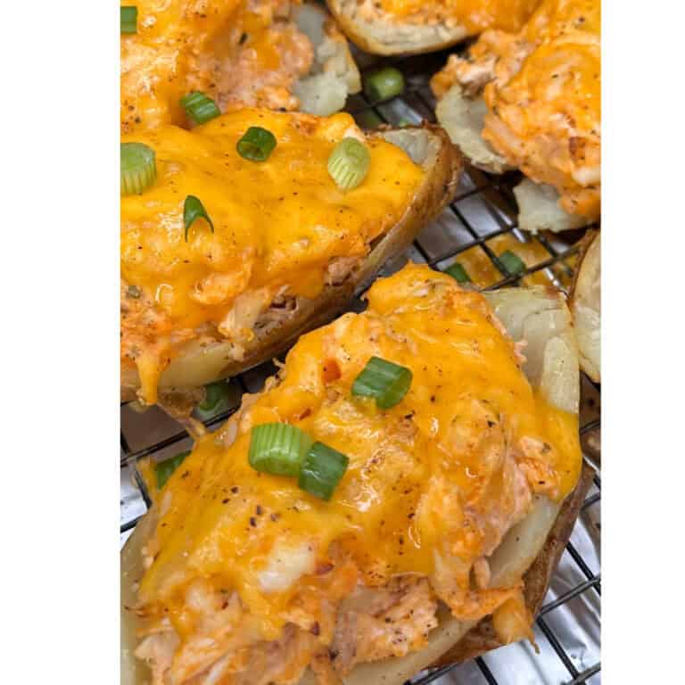Buffalo Chicken Twice Baked Potatoes