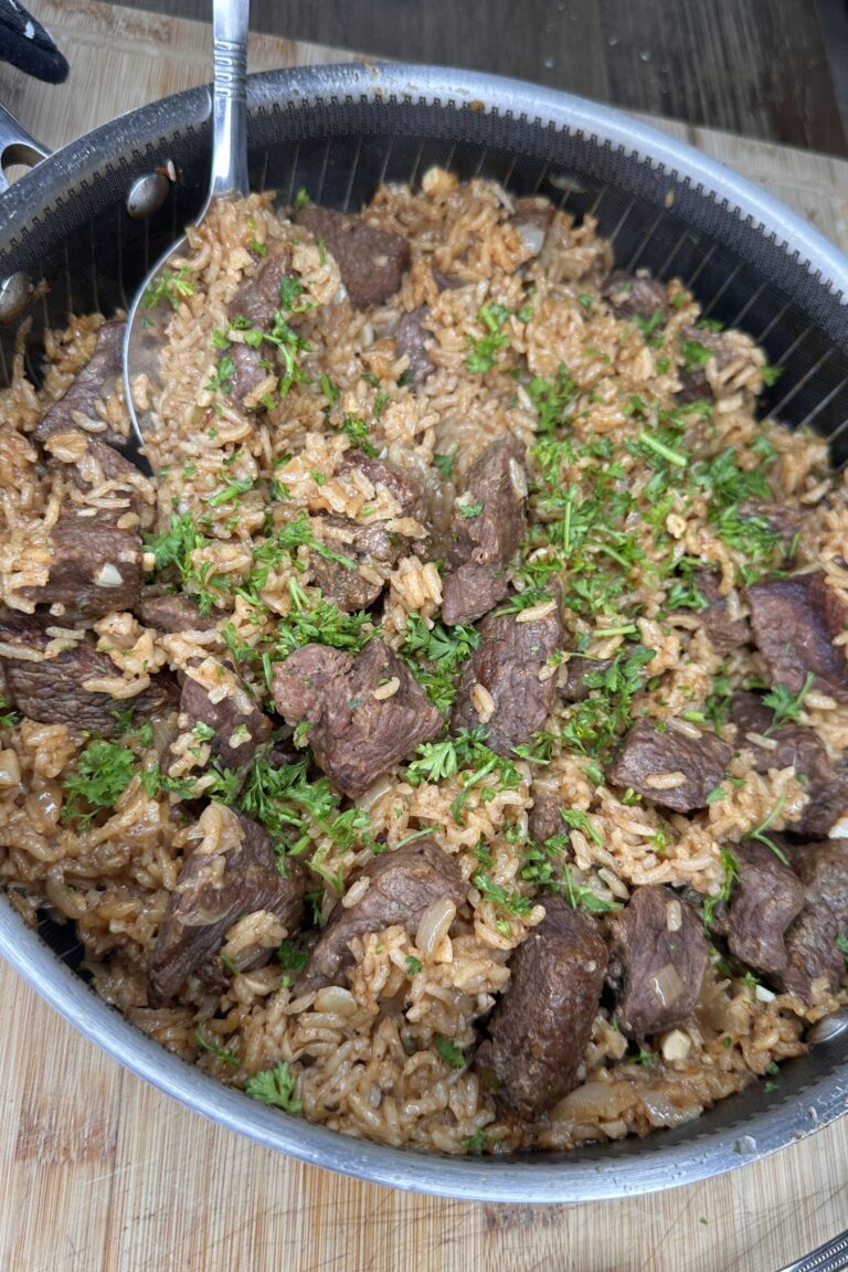 Best One Pot Steak and Rice 🥩