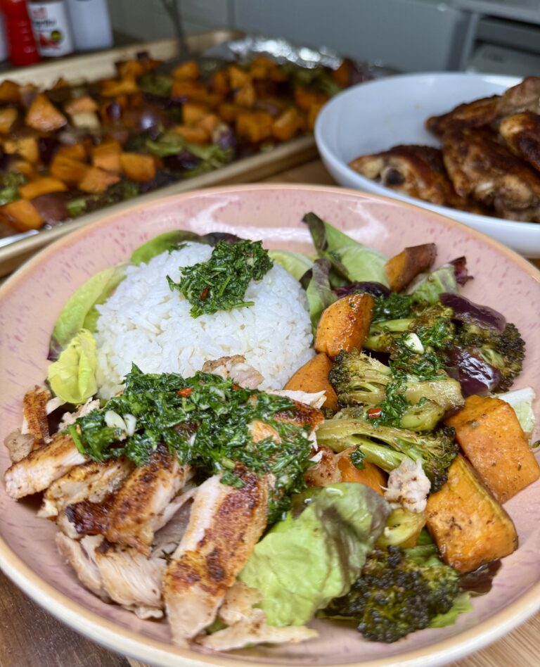 Chicken & Veggie Meal Prep 🍠