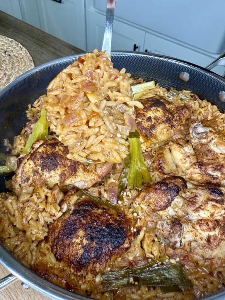 One Pot Honey Garlic Chicken and Rice