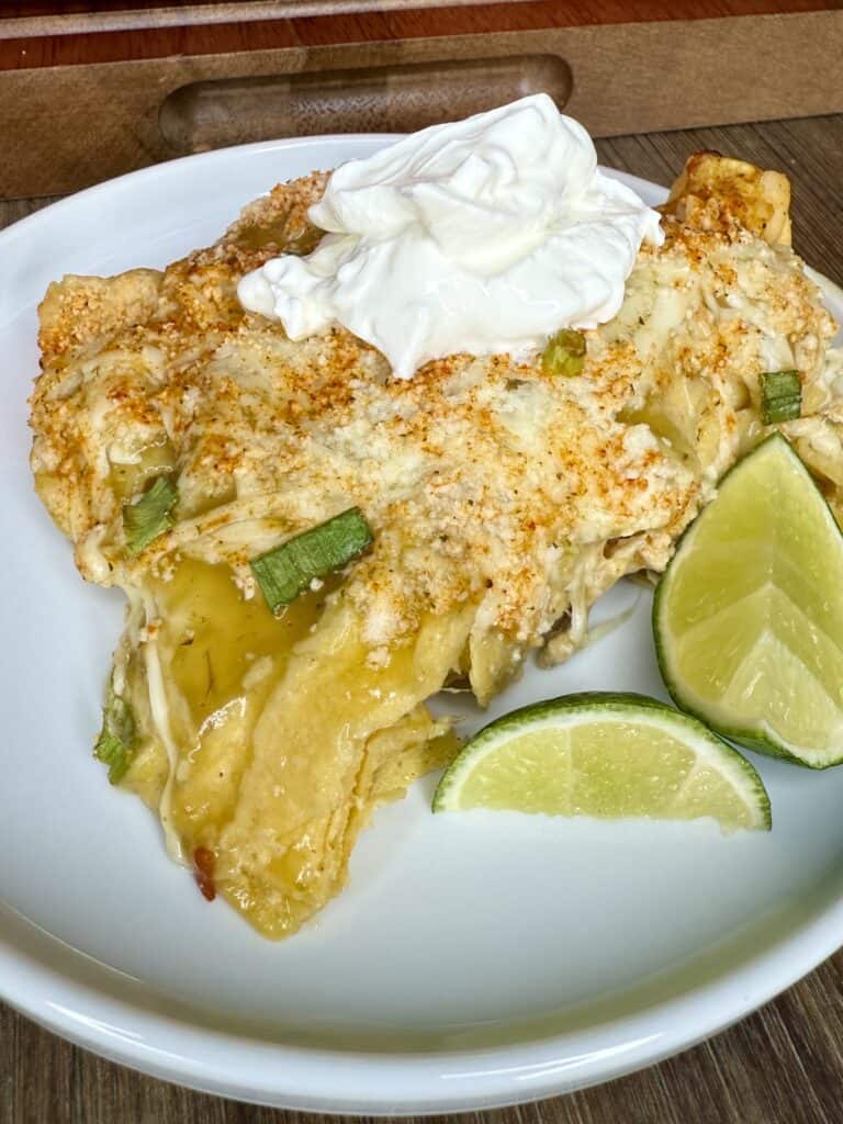 Elote Chicken Enchiladas