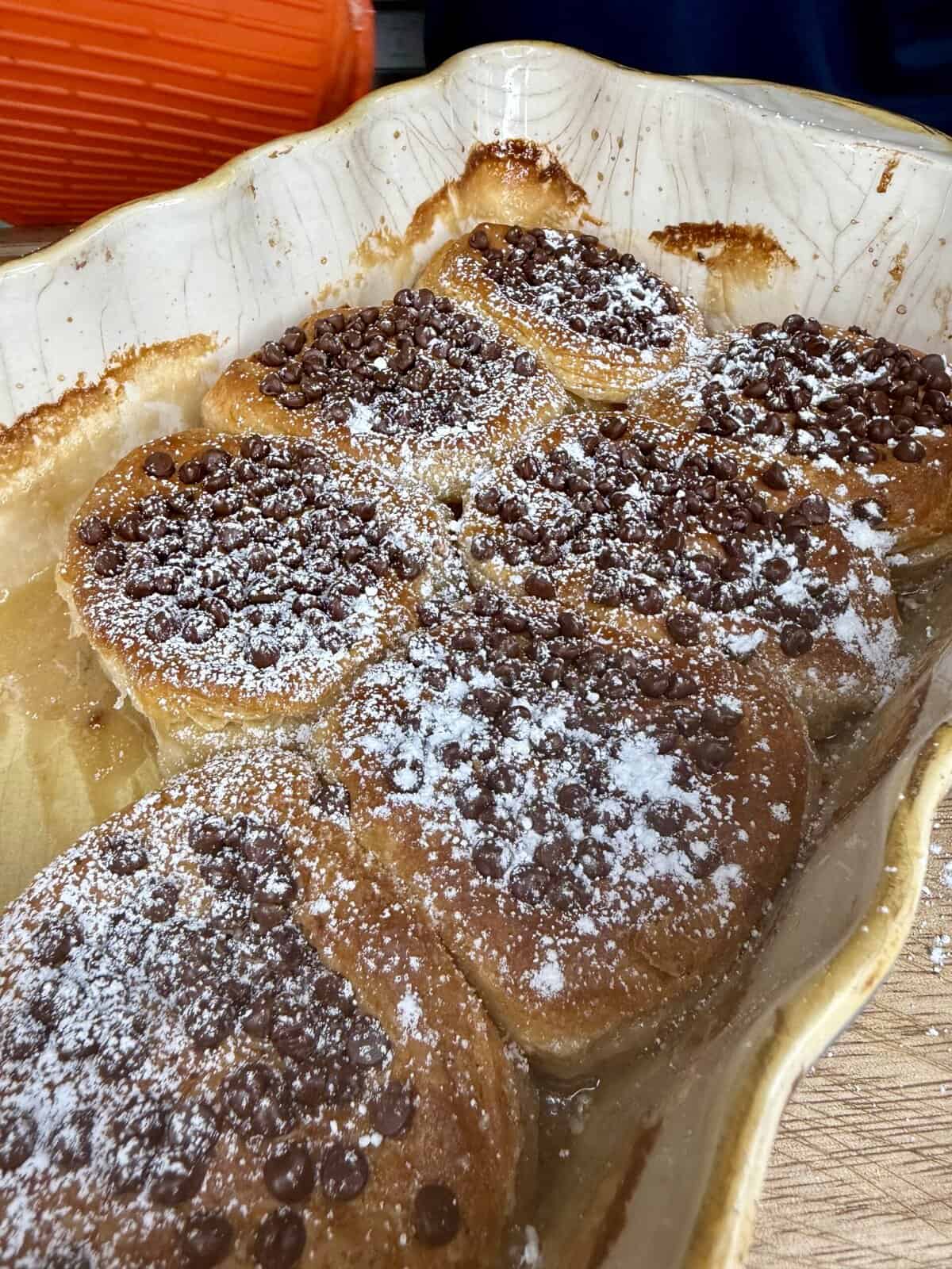 Stick of Butter Chocolate Chip Biscuits