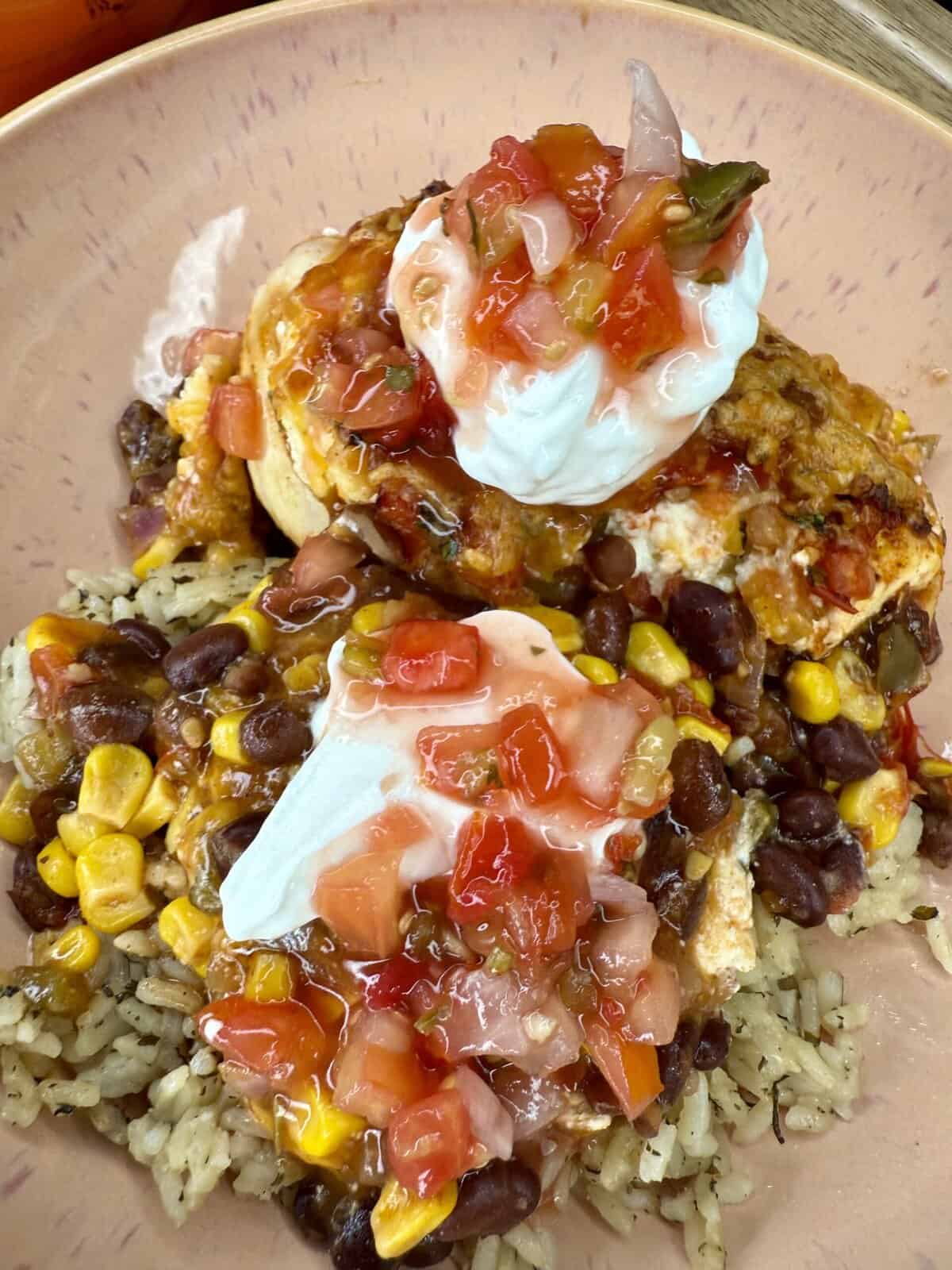 Easy Fiesta Chicken Bake