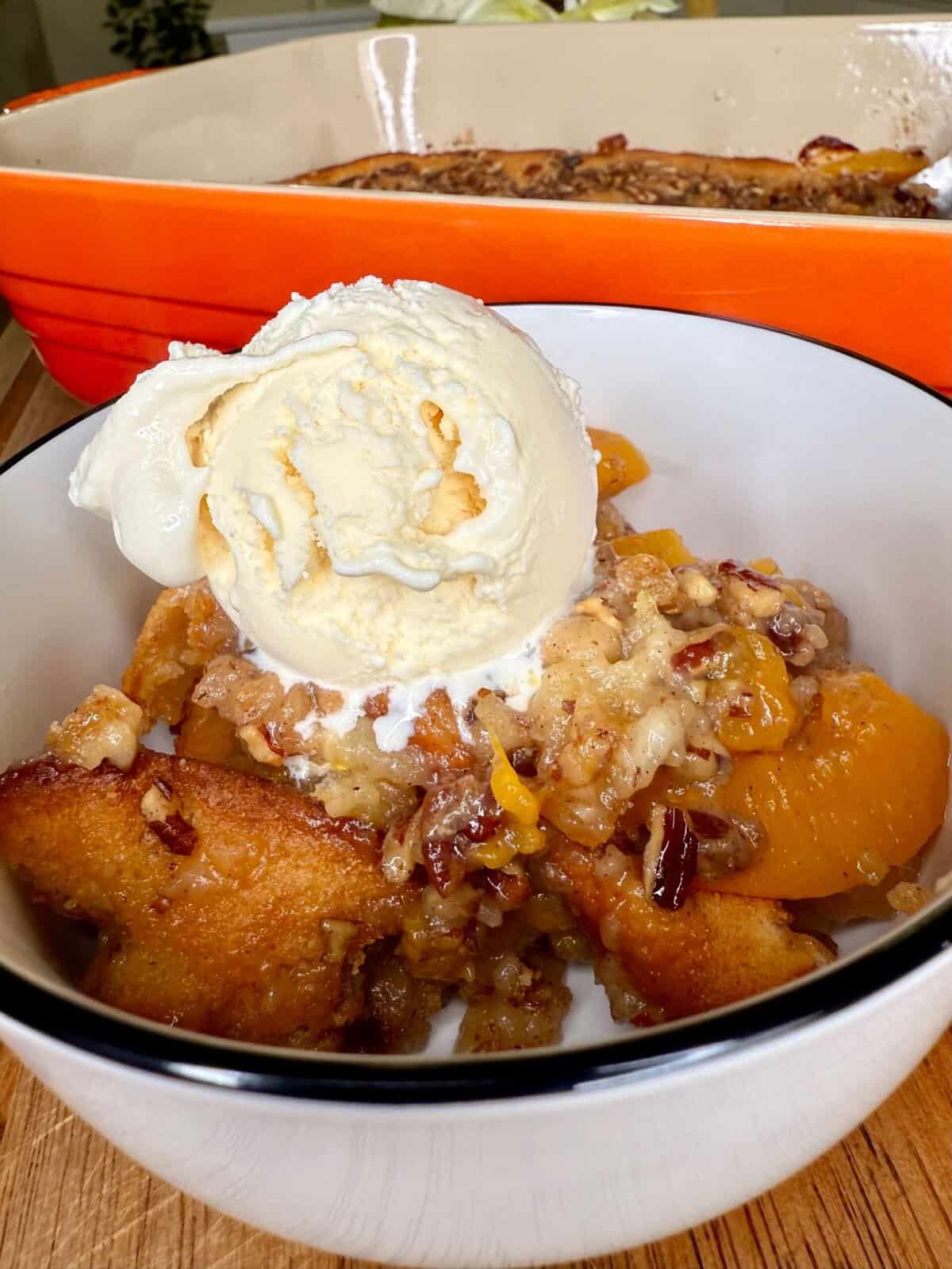 Melty Peach Cobbler Crunch