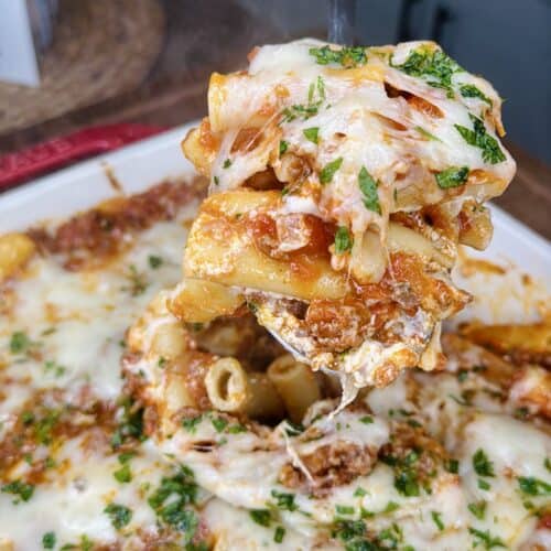 Easy Beefy Baked Ziti - Melissa Jo Real Recipes