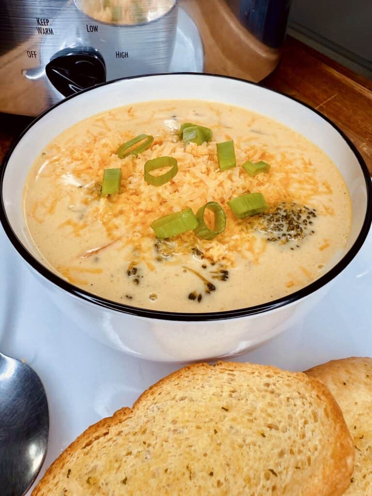 Crockpot Broccoli Cheddar Cheese Soup