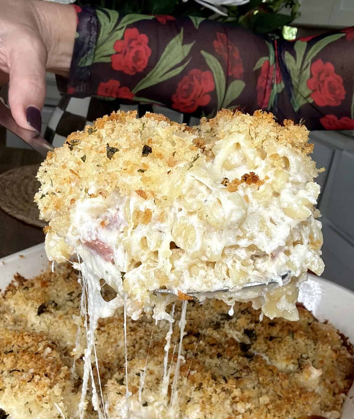 Italian Baked Macaroni & Cheese (White Christmas Baked Macaroni & Cheese)