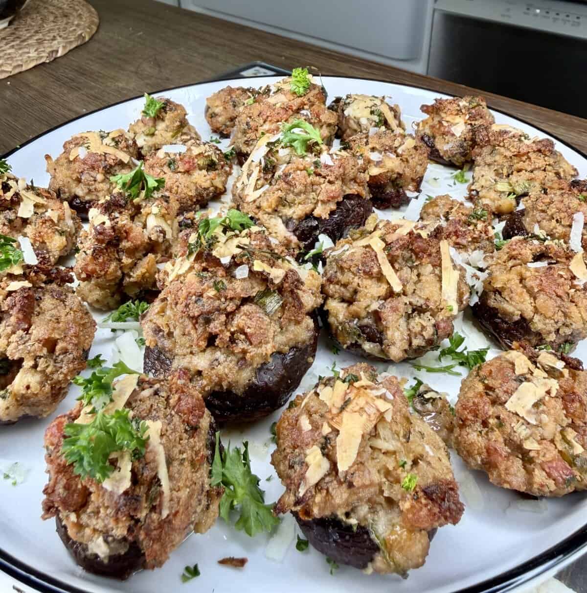 The Best Crab Stuffed Mushrooms-image