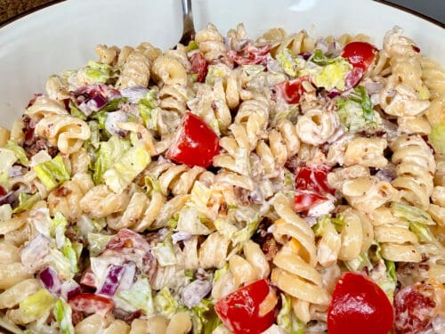 BLT Pasta Salad - Melissa Jo Real Recipes